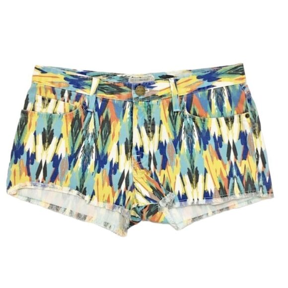 Current Elliott Boyfriend Multi Arrow Boho Vibe Shorts Sz 27 - Picture 1 of 8